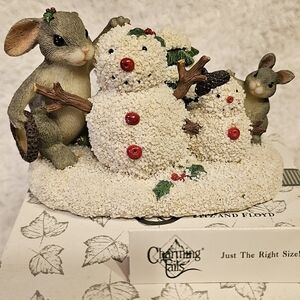 Charming Tails Figurine Just The Right Size Retired Limited